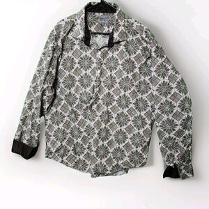 Paulo Solari Men's Button Shirt Short Sleeve Size 3X Cotton Blend Casual